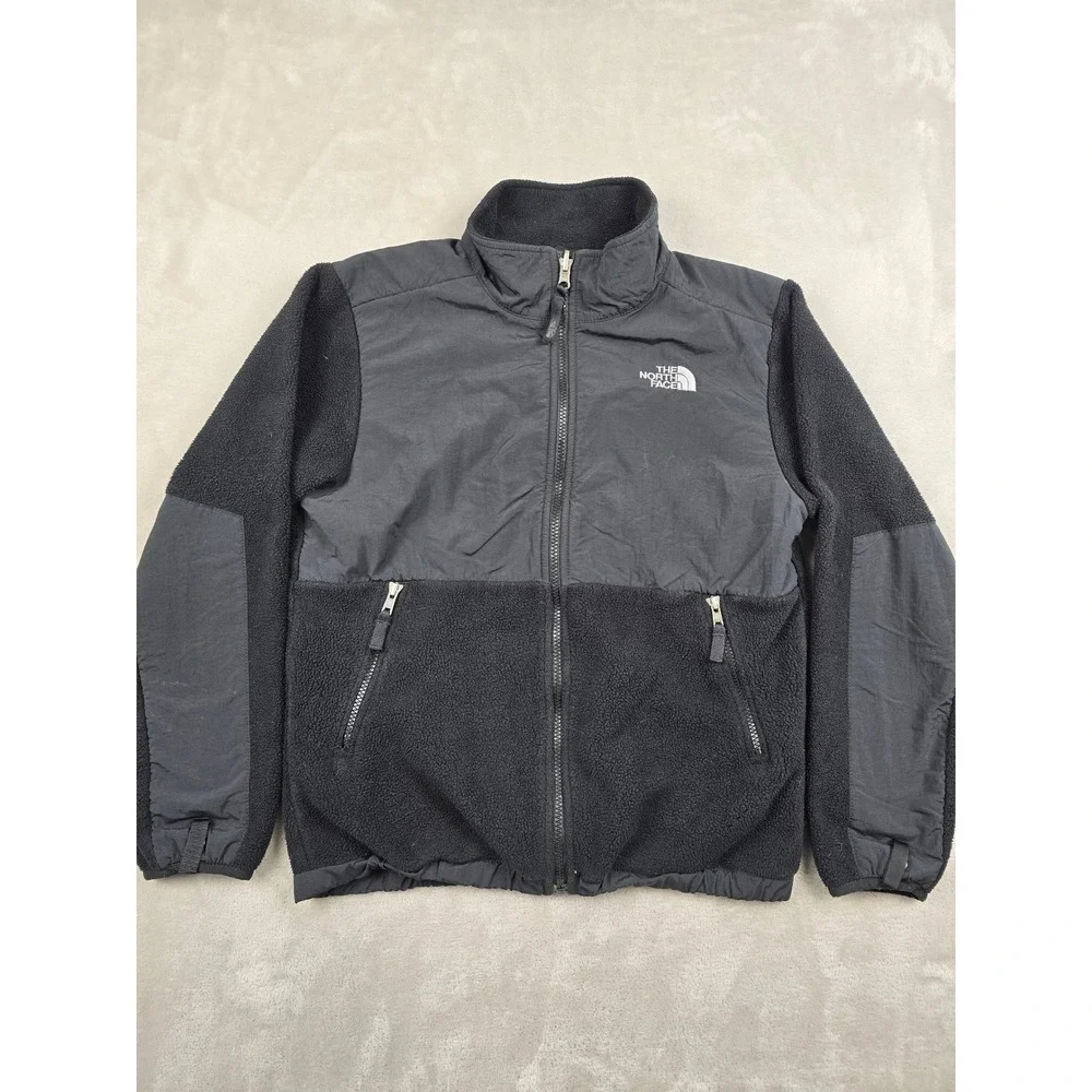 The‎ North Face Denali Fleece Jacket Youth Boys Large Black Full Zip Polartec